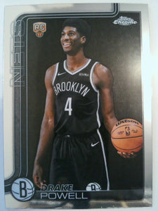 2025-26 Topps Chrome Basketball Drake Powell #272 Rookie