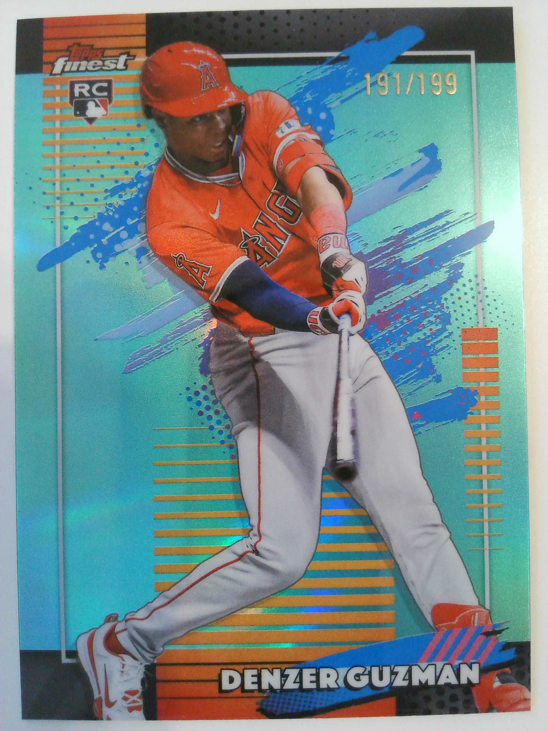 2026 Finest Baseball Aqua Refractors 181/199 Denzer Guzman #133 Rookie