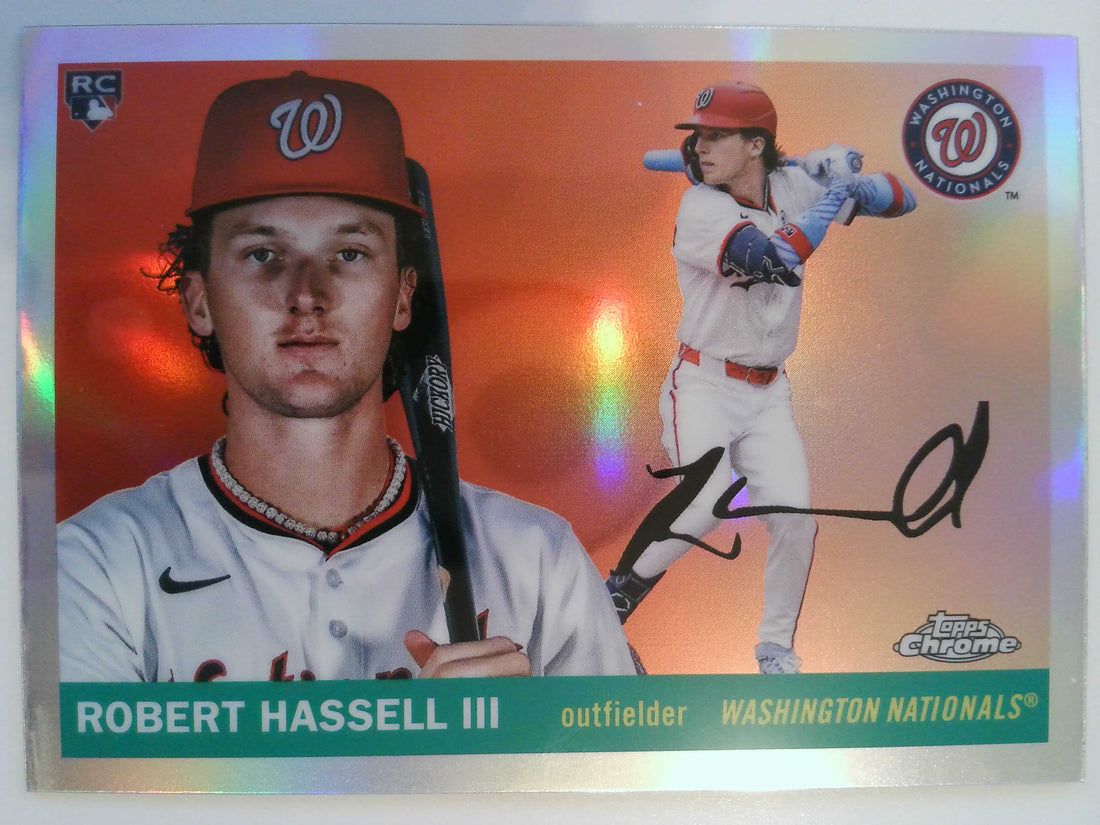 2025 Topps Chrome Platinum Baseball Refractors Robert Hassell III #300 Rookie