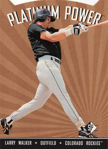 1995 SP Baseball Platinum Power Larry Walker #PP7