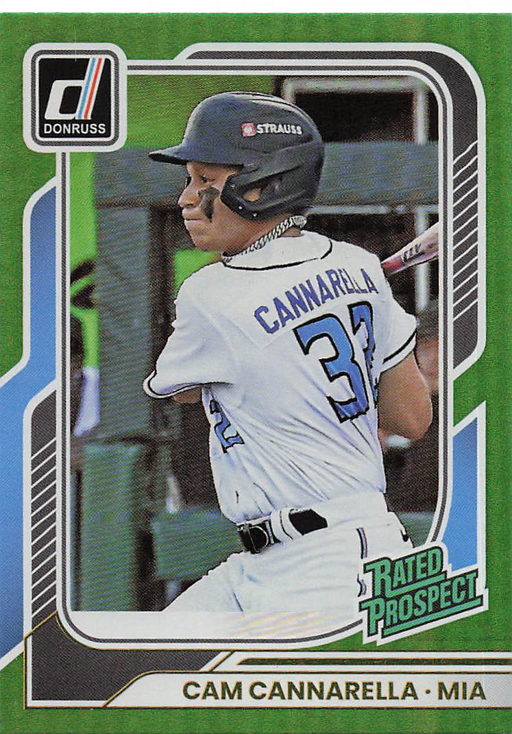 2026 Donruss Baseball Green 052/199 Cam Cannarella #151