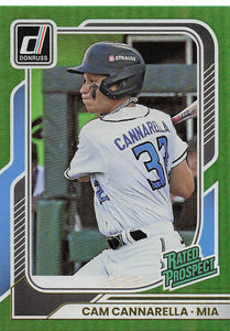 2026 Donruss Baseball Green 052/199 Cam Cannarella #151