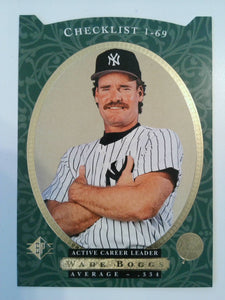 1995 SP Baseball Wade Boggs #25