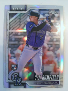 2026 Topps Chrome Baseball Refractors T.J. Rumfield #181 RC