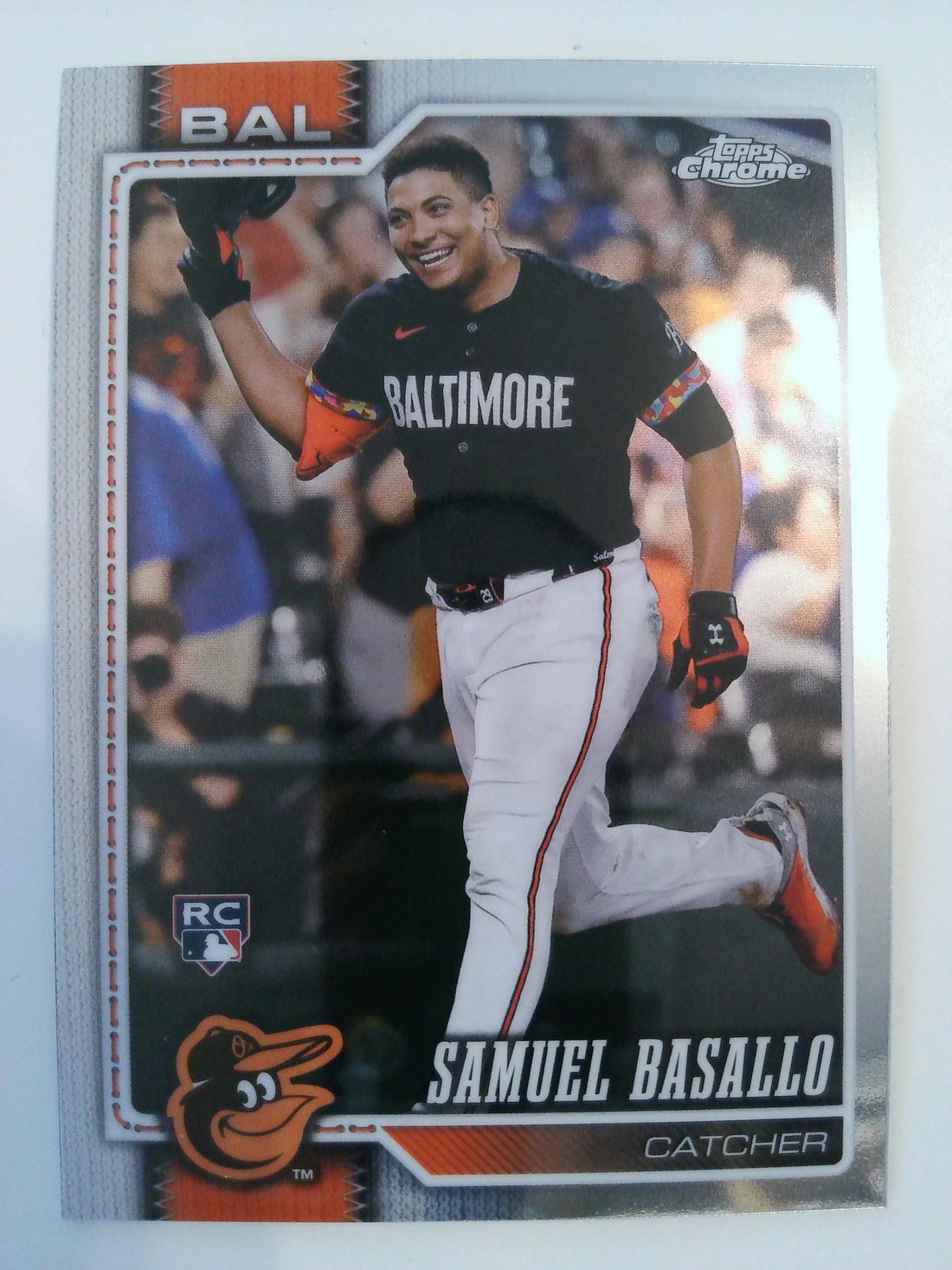 2026 Topps Chrome Baseball Samuel Basallo #7 RC