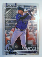 2026 Topps Chrome Baseball Refractors T.J. Rumfield #181 RC