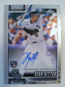 2026 Topps Chrome Black Baseball Autographs Ryan Ritter #CBA-RRI