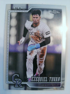 2026 Topps Chrome Baseball Ezequiel Tovar #8