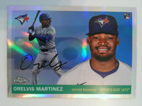 2025 Topps Chrome Platinum Baseball Refractors Orelvis Martinez #349 RC