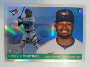 2025 Topps Chrome Platinum Baseball Refractors Orelvis Martinez #349 RC