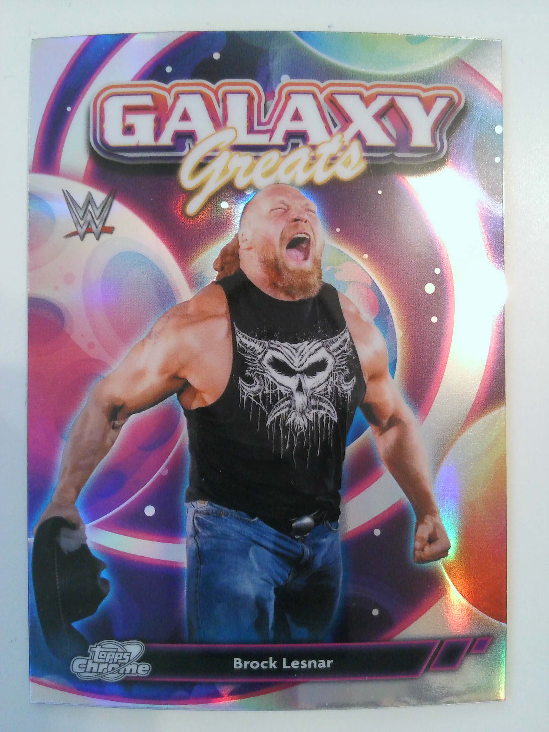 2026 Topps Chrome Cosmic WWE Wrestling Galaxy Greats Brock Lesnar #GG-27