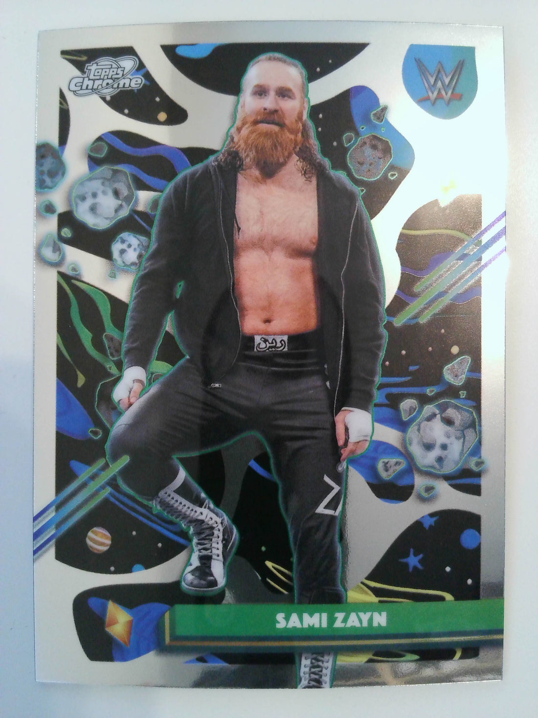 2026 Topps Chrome Cosmic WWE Wrestling Sami Zayn #85