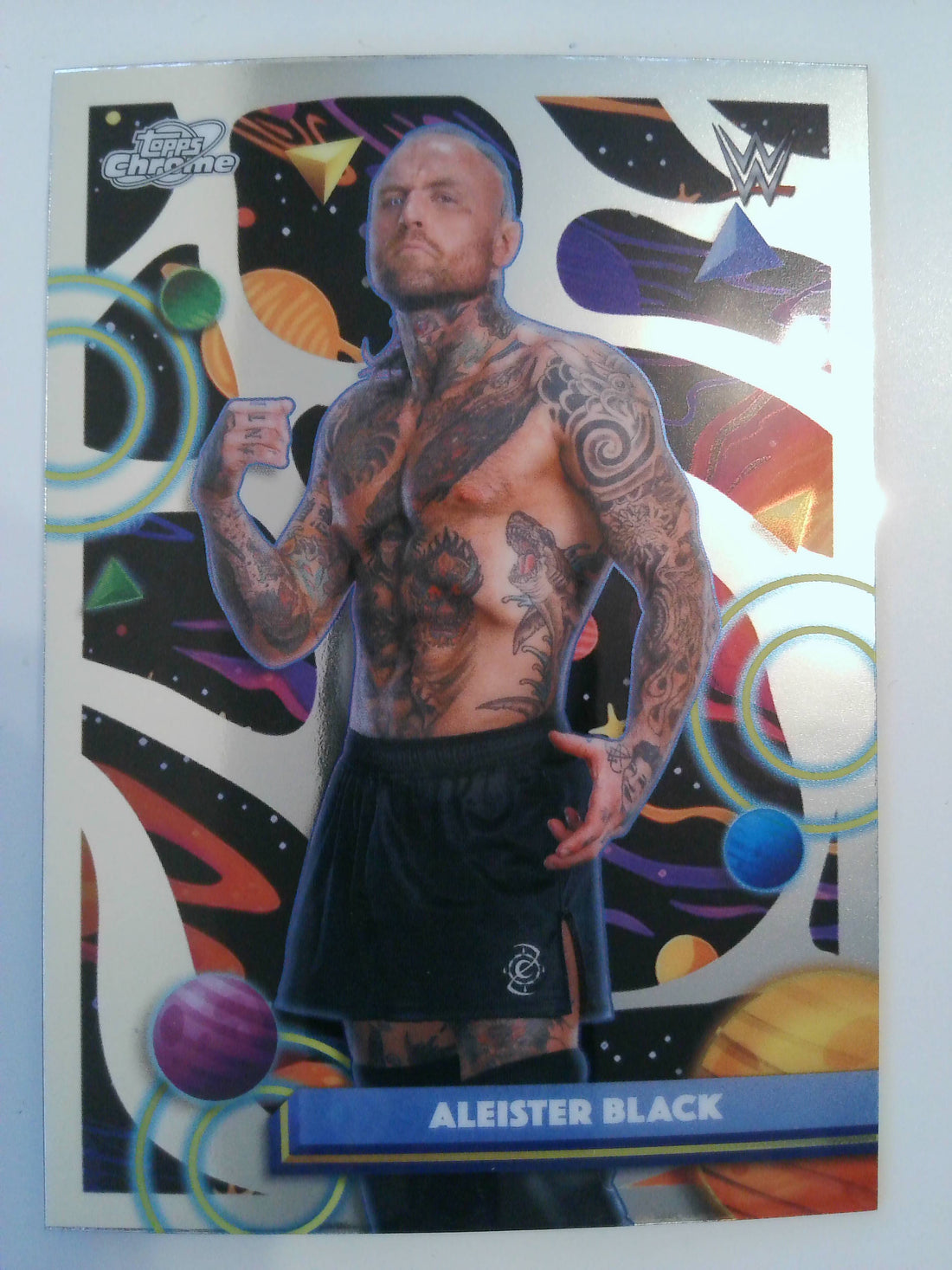 2026 Topps Chrome Cosmic WWE Wrestling Aleister Black #182