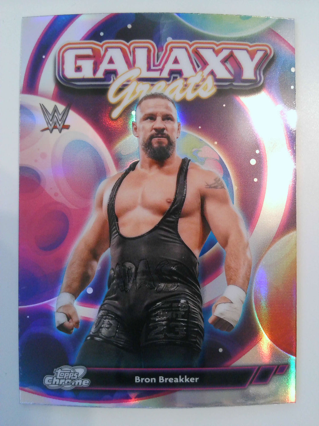 2026 Topps Chrome Cosmic WWE Wrestling Galaxy Greats Bron Breakker #GG-24