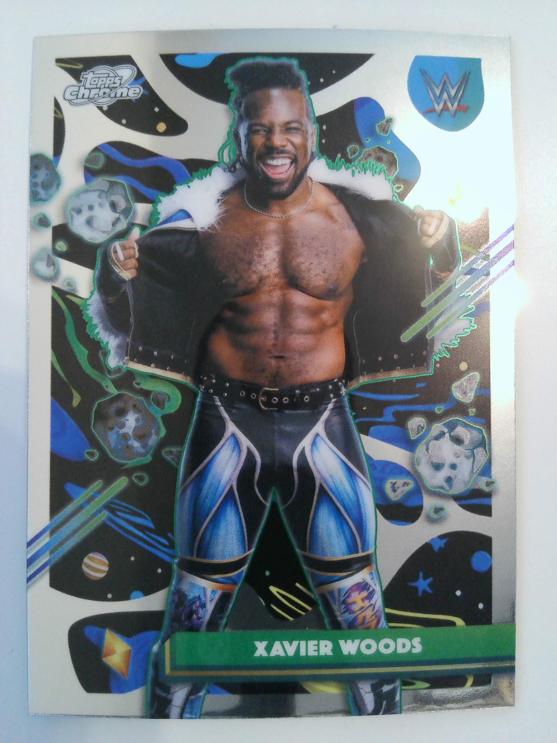 2026 Topps Chrome Cosmic WWE Wrestling Xavier Woods #35