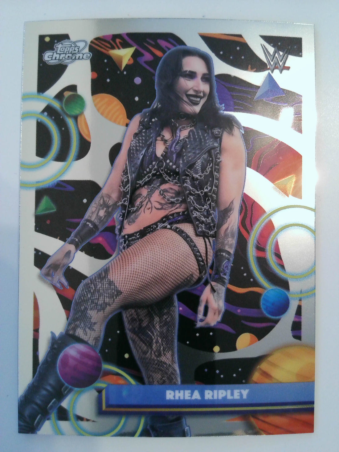 2026 Topps Chrome Cosmic WWE Wrestling Rhea Ripley #100