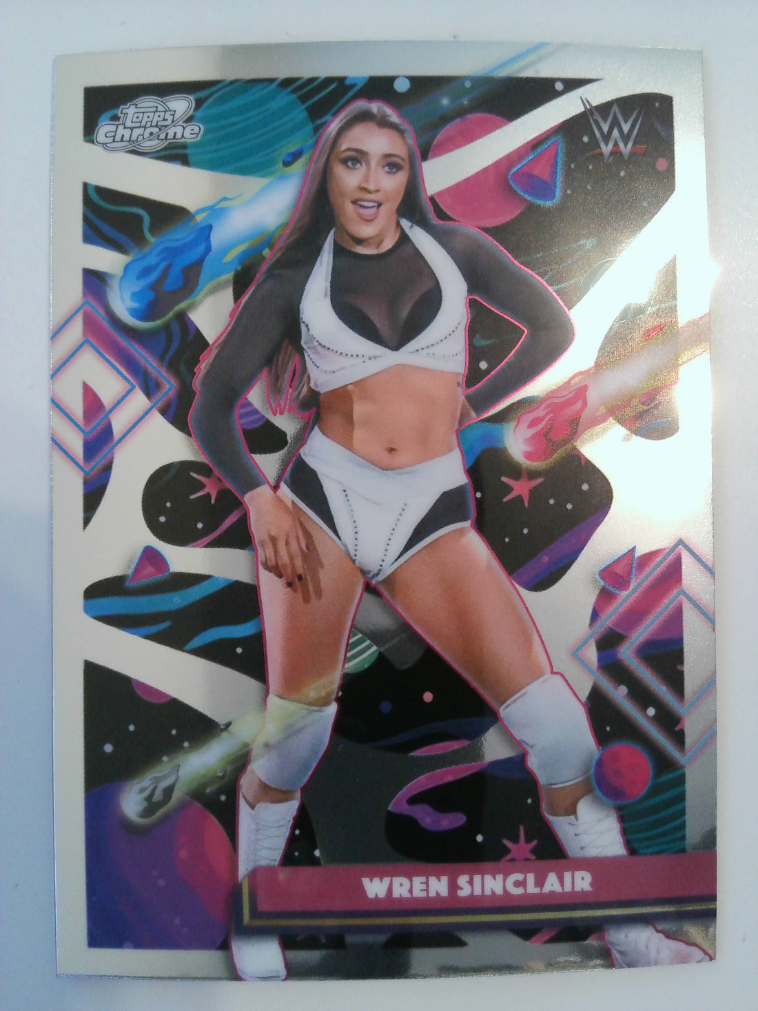 2026 Topps Chrome Cosmic WWE Wrestling Wren Sinclair #161