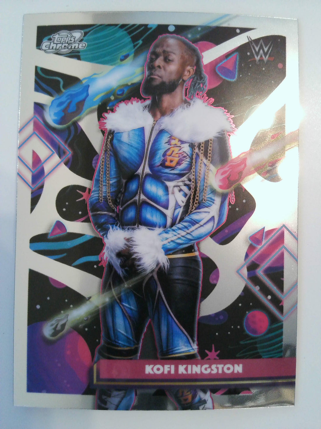 2026 Topps Chrome Cosmic WWE Wrestling Kofi Kingston #34
