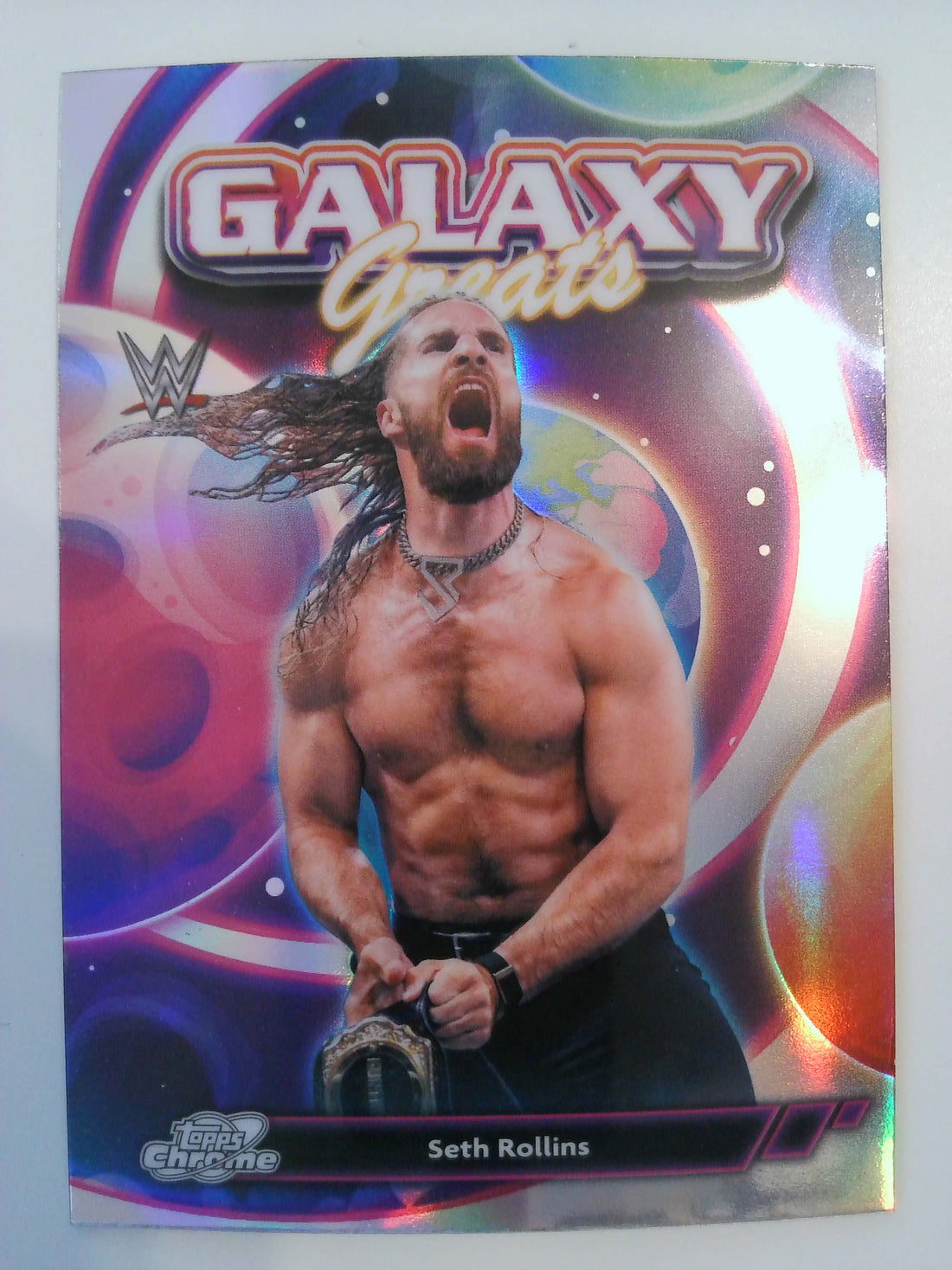 2026 Topps Chrome Cosmic WWE Wrestling Galaxy Greats Seth Rollins #GG-9