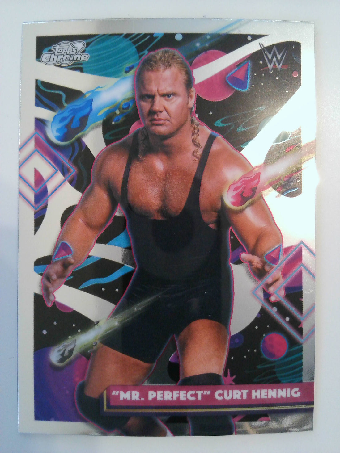 2026 Topps Chrome Cosmic WWE Wrestling "Mr. Perfect" Curt Hennig #103