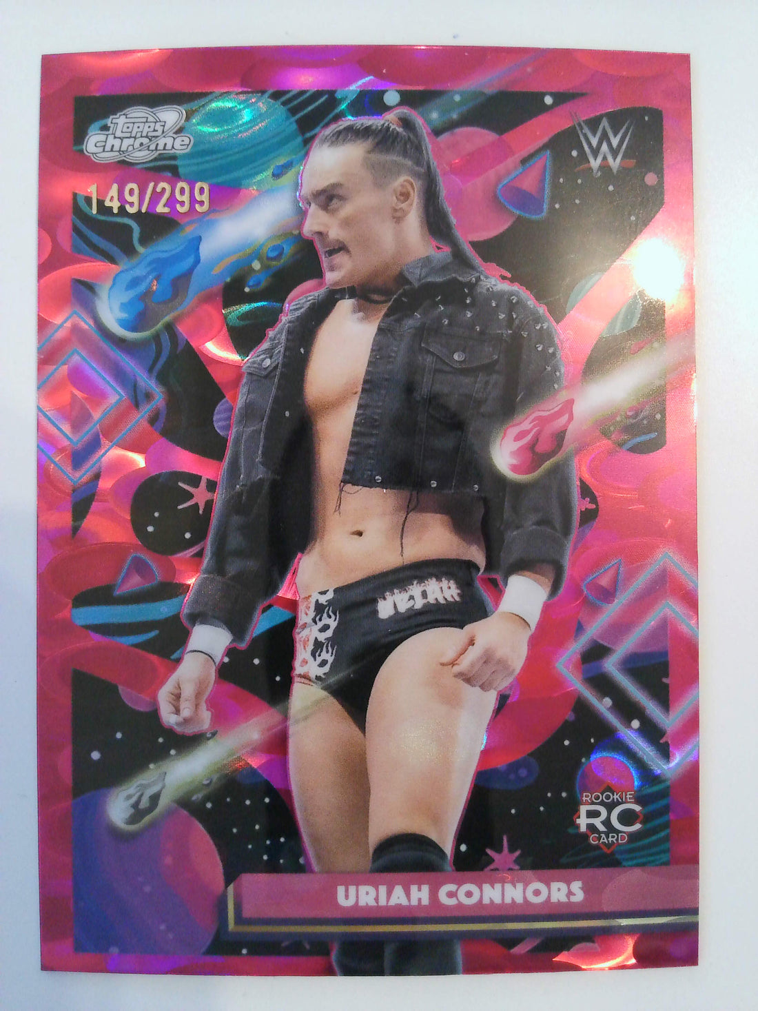 2026 Chrome Cosmic WWE Magenta Cosmos Refractor 149/299 Uriah Connors #58 RC
