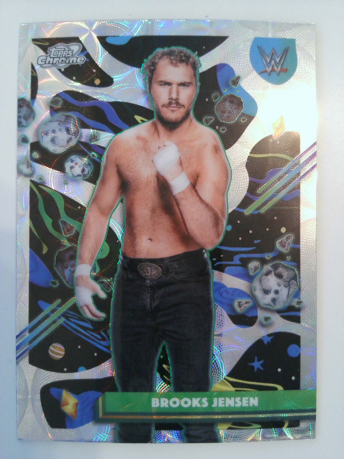 2026 Topps Chrome Cosmic WWE Wrestling Nucleus Refractor Brooks Jensen #104
