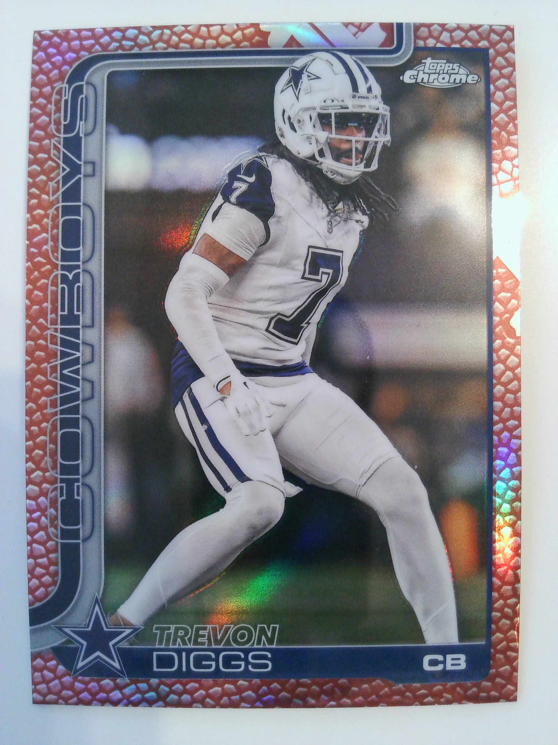 2025 Topps Chrome Football Football Leather Refractor Trevon Diggs #83