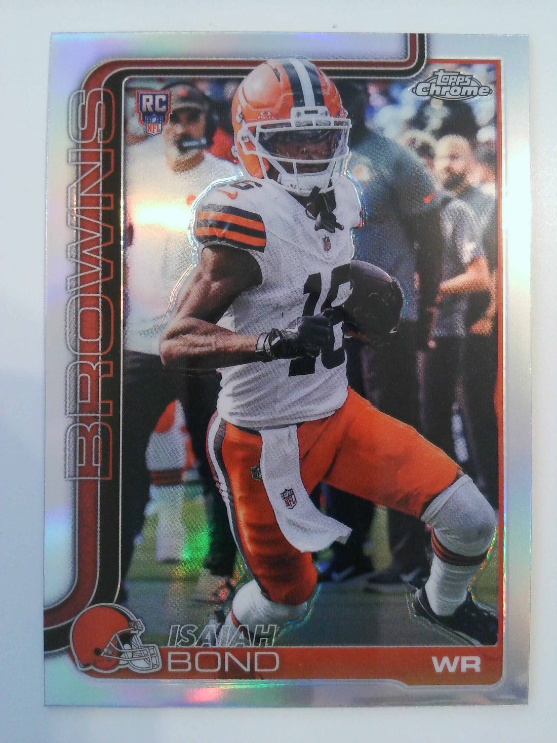 2025 Topps Chrome Football Refractor Isaiah Bond #341 RC