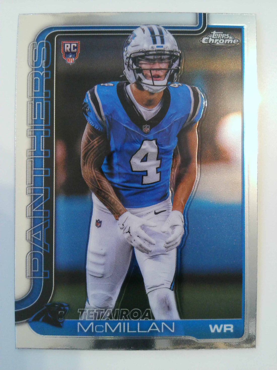 2025 Topps Chrome Football Tetairoa McMillan #326 RC