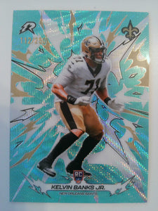 2025 Topps Resurgence Aqua Surge Refractor 112/250 Kelvin Banks Jr. #165