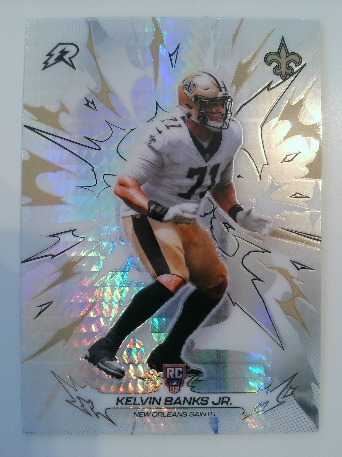 2025 Topps Resurgence Football Prism Refractor Kelvin Banks Jr. #165
