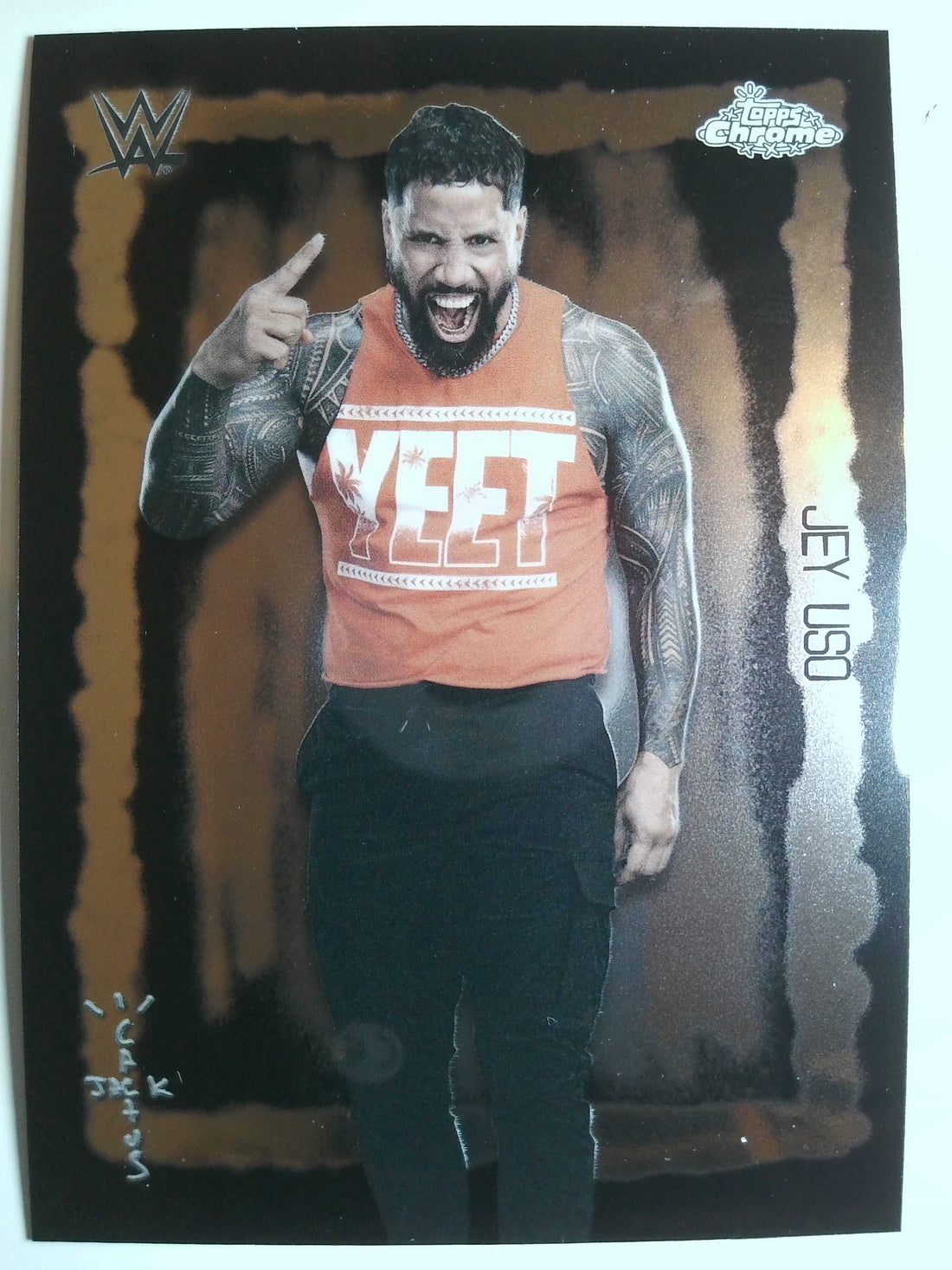 2025 Topps Chrome WWE x Cactus Jack Wrestling Festival Fury Jey Uso #FVF-7