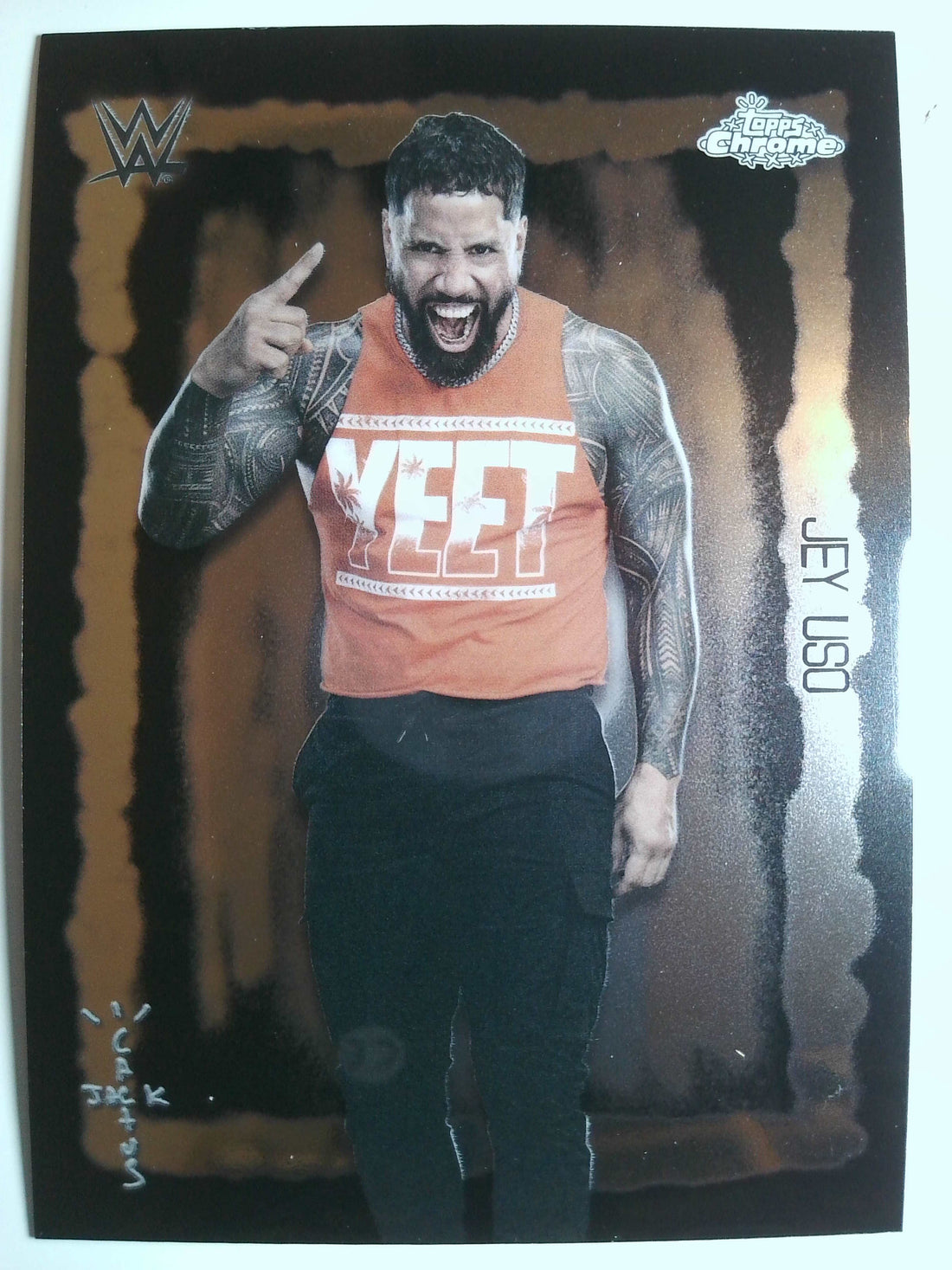 2025 Topps Chrome WWE x Cactus Jack Wrestling Festival Fury Jey Uso #FVF-7