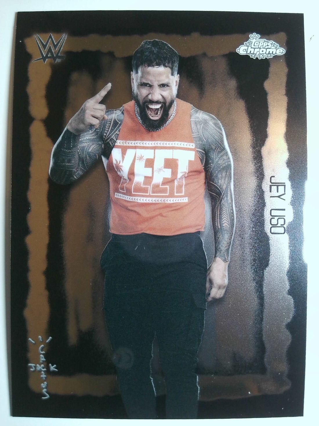 2025 Topps Chrome WWE x Cactus Jack Wrestling Festival Fury Jey Uso #FVF-7
