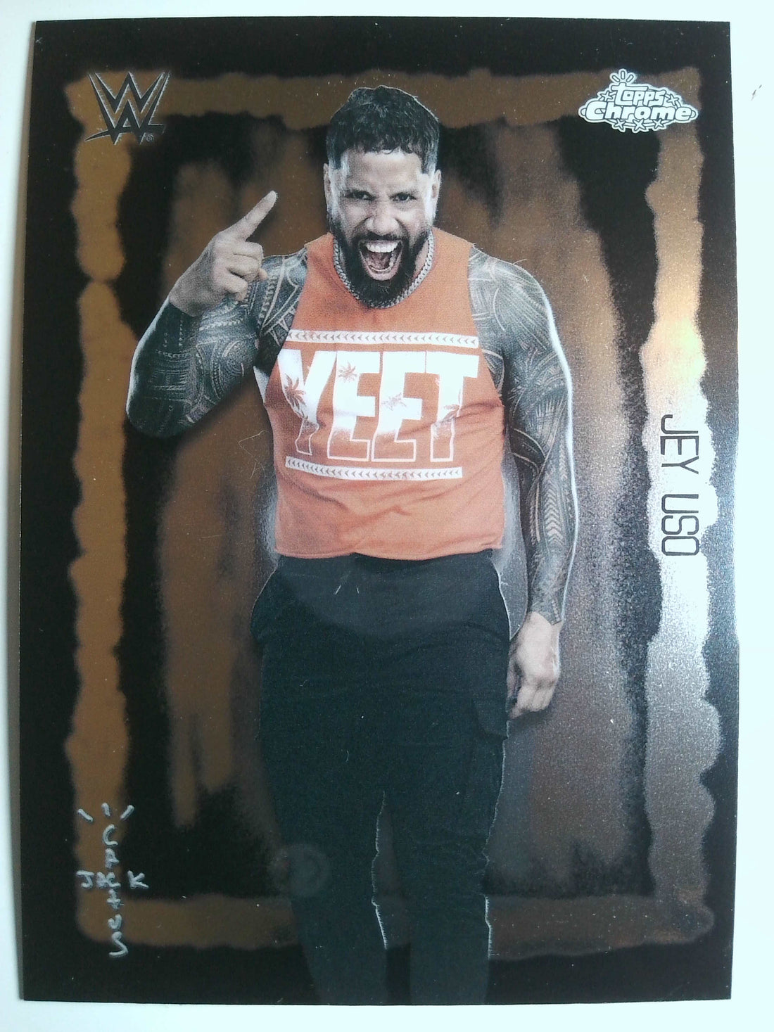 2025 Topps Chrome WWE x Cactus Jack Wrestling Festival Fury Jey Uso #FVF-7