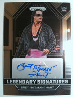 2023 Panini Prizm WWE Wrestling Legendary Signatures Bret "Hit Man" Hart #LS-BHH