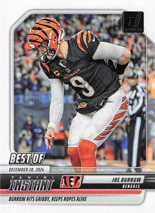 2025 Donruss Football Best of Instant Joe Burrow #INS-JBW