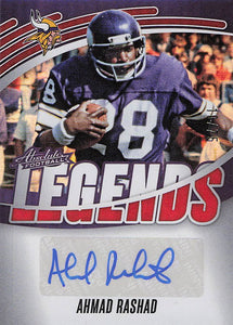 2025 Panini Absolute Legends Signatures Red 18/75 Ahmad Rashad #ALS-ARD