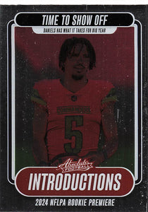 2024 Panini Absolute Football Introductions Jayden Daniels #I-JDS
