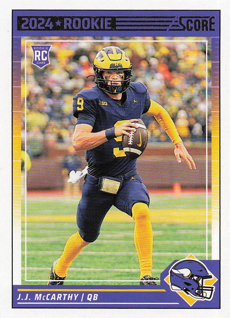 2024 Score Football J.J. McCarthy #304 RC