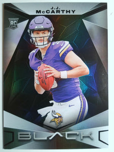 2024 Panini Black Football J.J. McCarthy #134 RC