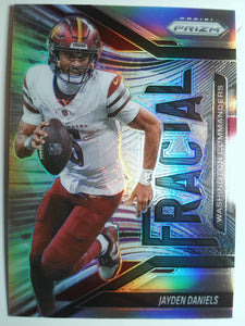 2025 Panini Prizm Football Fractal Silver Jayden Daniels #1