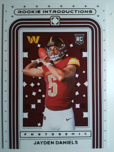 2024 Panini Photogenic Football Rookie Introductions Jayden Daniels #7