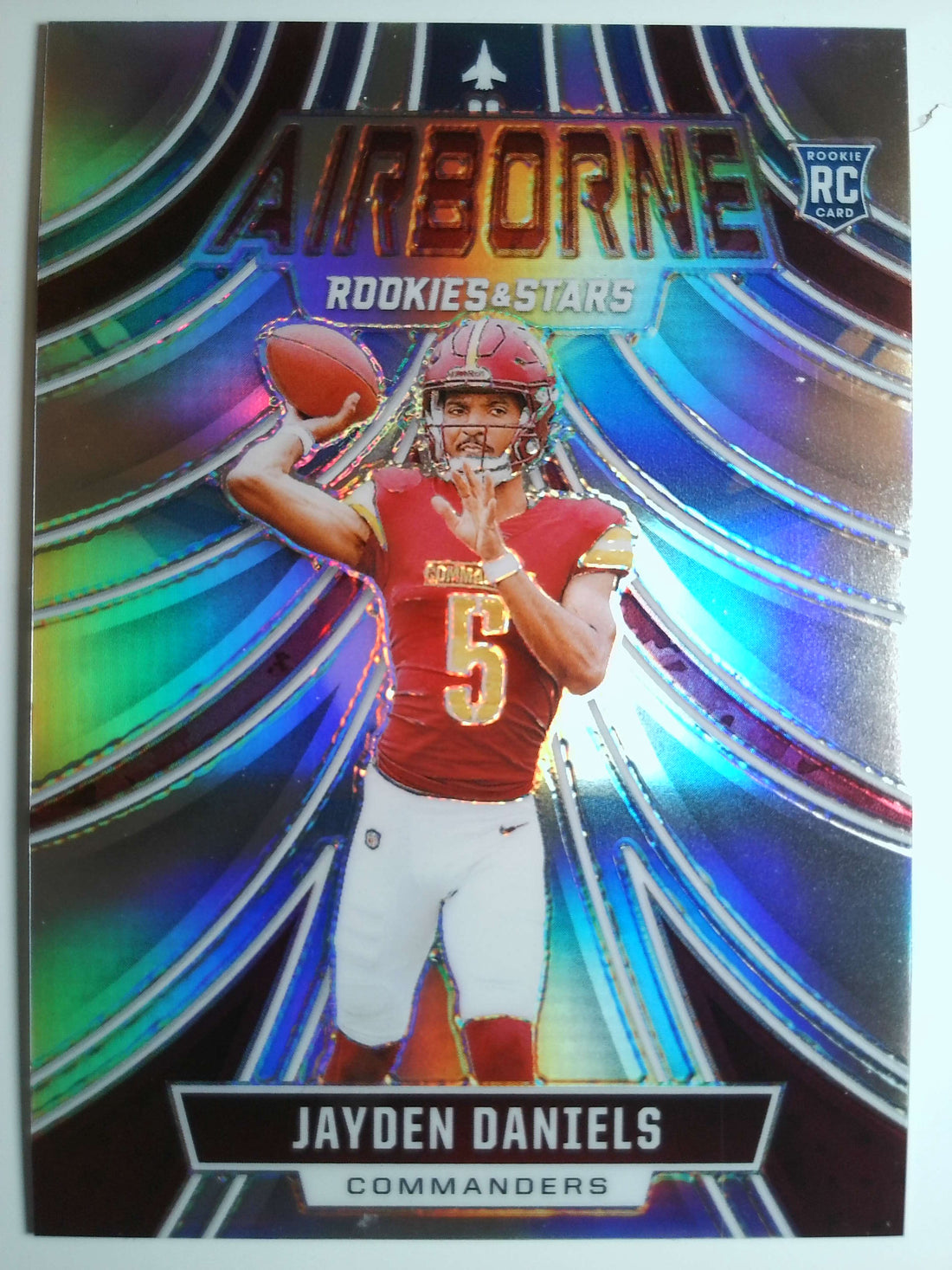 2024 Panini Rookies & Stars Football Airborne Silver Jayden Daniels #A-JDS