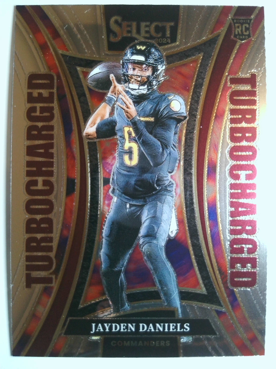 2024 Panini Select Football Turbocharged Jayden Daniels #12