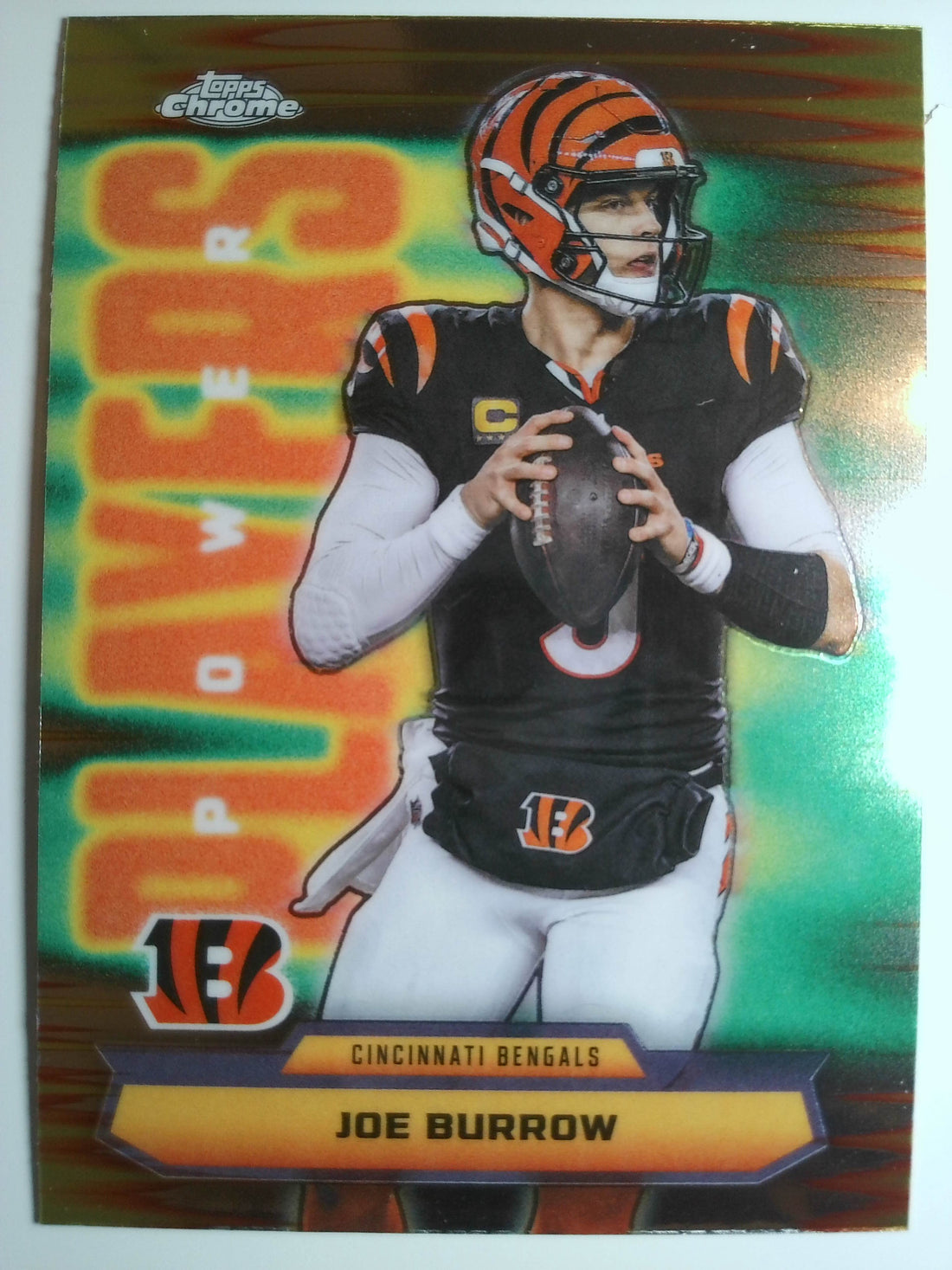 2025 Topps Chrome Football Power Players Joe Burrow #PP-5