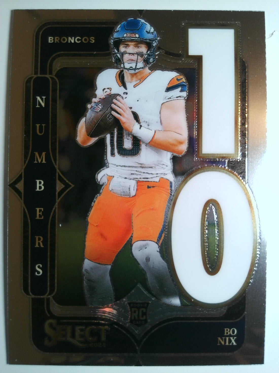 2024 Panini Select Football Select Numbers Bo Nix #6