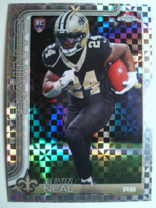 2025 Topps Chrome Football X-Fractor Devin Neal #391 RC