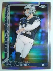 2025 Topps Chrome Football Refractor Brandon Aubrey #81