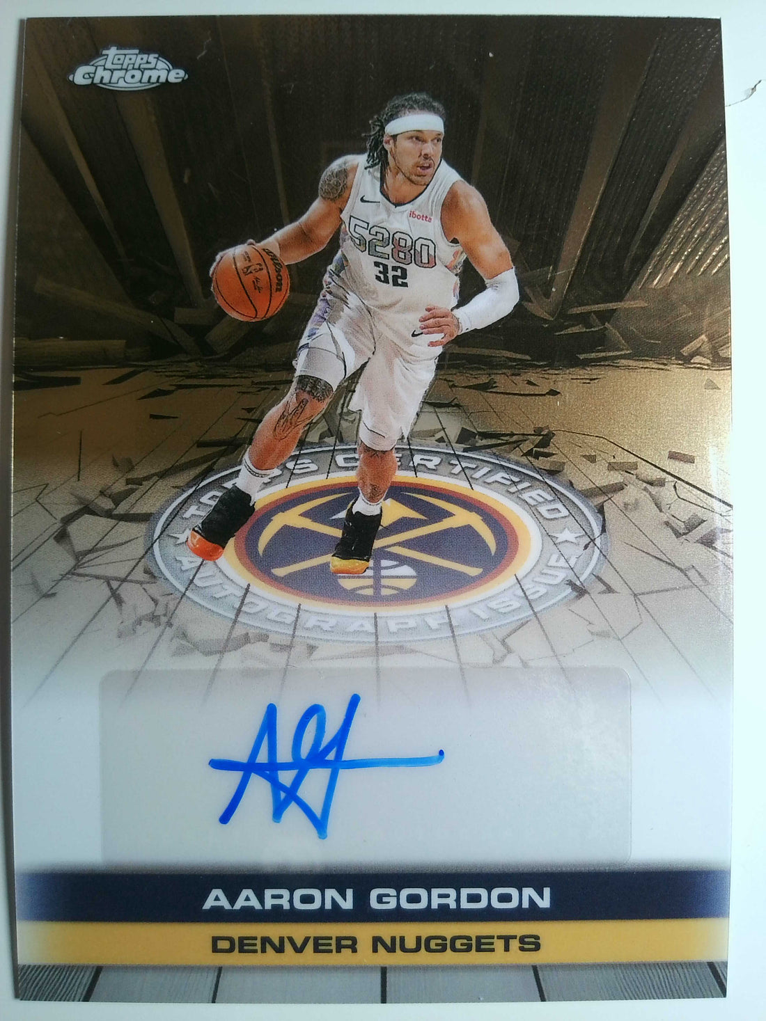 2025-26 Topps Chrome Basketball Autograph Issue Veterans Aaron Gordon #TAU-AG